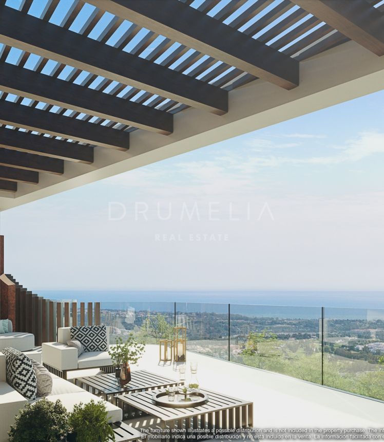 Brand-new modern luxury ground floor apartment with garden in Real de La Quinta, Benahavis