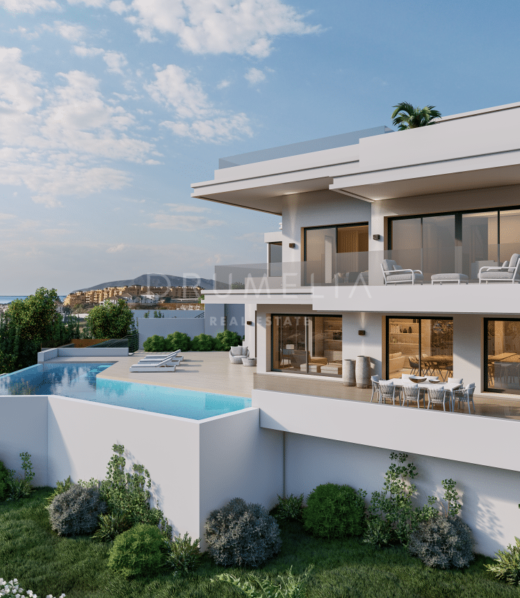 New luxurious modern villa with stunning panoramic views, La Resina Golf, Estepona