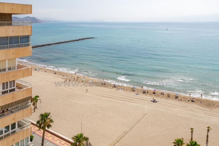 Fantastic beachfront penthouse on the promenade of campello with breathtaking sea views