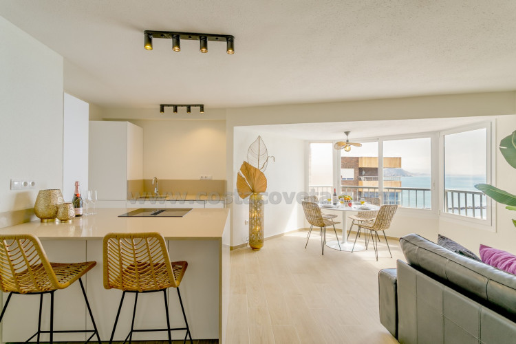 Fantastic beachfront penthouse on the promenade of campello with breathtaking sea views