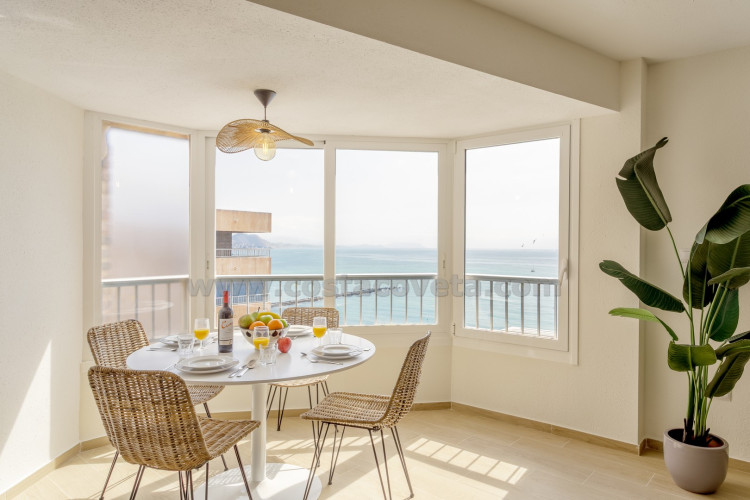 Fantastic beachfront penthouse on the promenade of campello with breathtaking sea views
