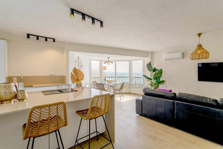Fantastic beachfront penthouse on the promenade of campello with breathtaking sea views