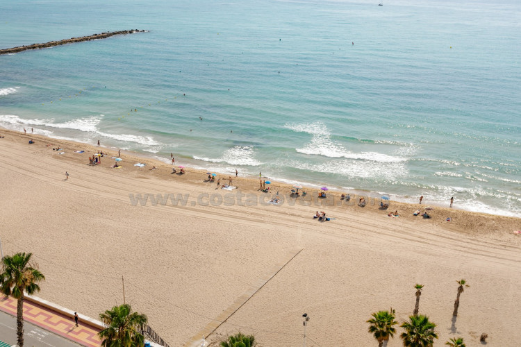 Fantastic beachfront penthouse on the promenade of campello with breathtaking sea views