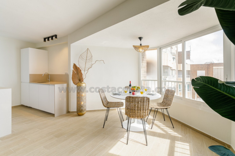 Fantastic beachfront penthouse on the promenade of campello with breathtaking sea views
