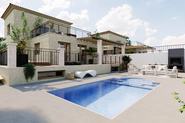 Luxury new-build villas with swimming pool and sea views