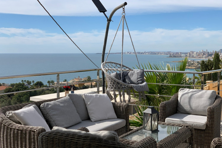 El Campello, Renovated villa with the best panoramic ocean views