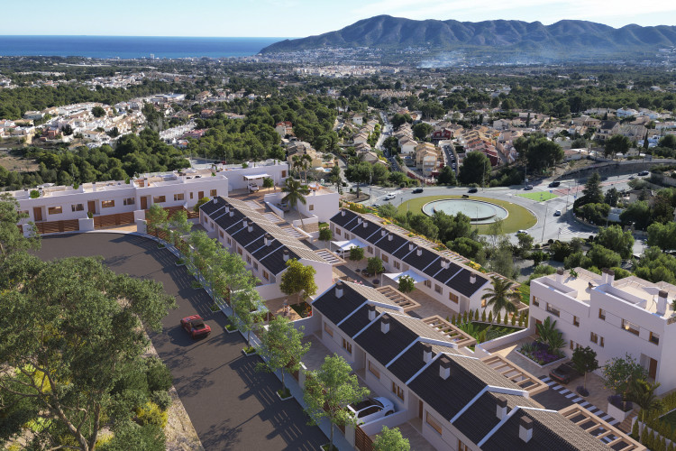 Townhouses with panoramic views in La Nucia