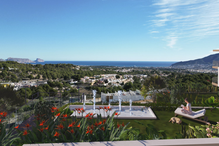 Townhouses with panoramic views in La Nucia