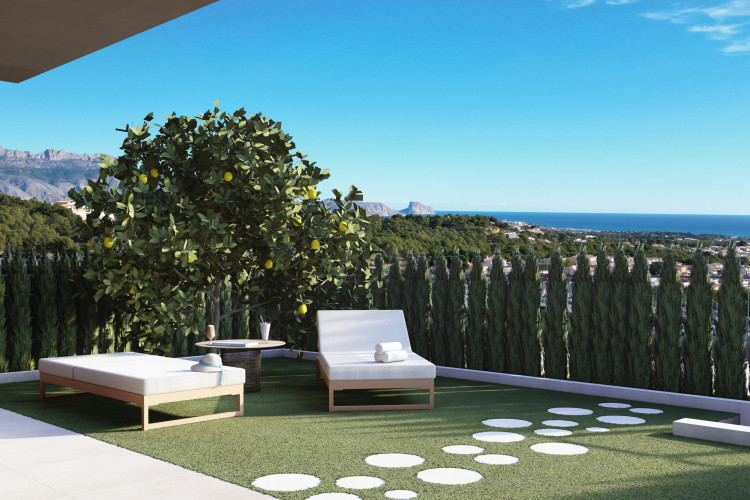 Townhouses with panoramic views in La Nucia