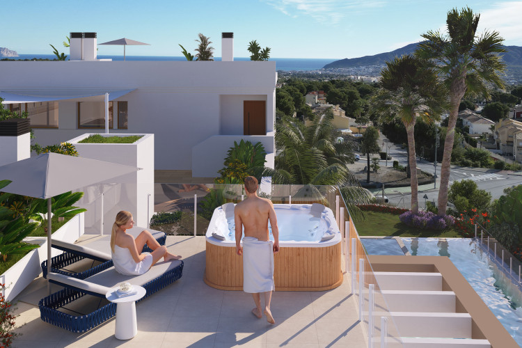 Townhouses with panoramic views in La Nucia