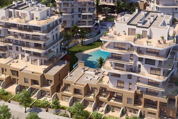 Allonbay village luxurious newly built beachfront duplex penthouse in Villajoyosa
