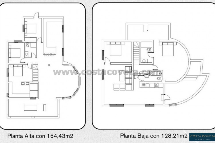 Detached villa with luxurious and modern design.