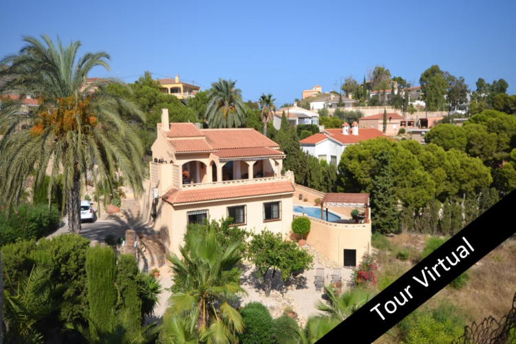 El Campello, Wonderful villa with breathtaken Mediterranean views in la Coveta Fuma
