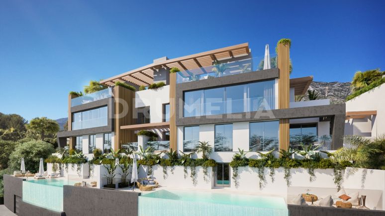 Nueva impresionante y moderna Villa adosada de lujo en construcción en Benahavis