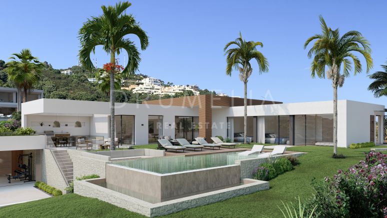 Gloednieuw modern chic design huis in Altos de Los Monteros, Marbella Oost