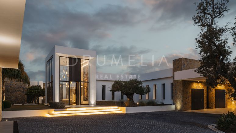 Villa Calma - Moderne Villa auf einer Ebene gebaut, zu verkaufen in Marbella Club Golf Resort
