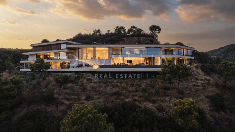 Casa Cuiabá - Neue umweltfreundliche moderne Luxusvilla mit Panoramablick auf das Meer im fabelhaften Monte Mayor, Benahavis