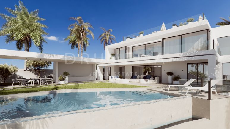 Imposante villa moderne haut de gamme avec vue sur la mer et les montagnes, Cascada de Camojan, Marbella Golden Mile