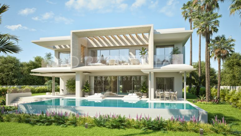 Brandneue moderne Luxusvilla mit Panoramablick aufs Meer für einen luxuriösen Lebensstil, Ojen