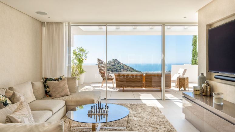 Jasmine Heights - Einzigartiges luxuriöses modernes Triplex-Penthouse mit atemberaubendem Panoramablick in Palo Alto, Ojen