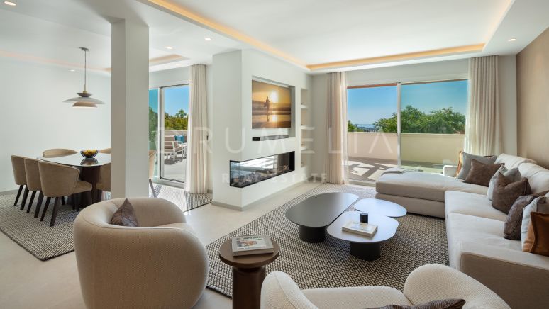 Luxuriöse Duplex-Eckwohnung zu verkaufen in Los Belvederes Nueva Andalucia Marbella