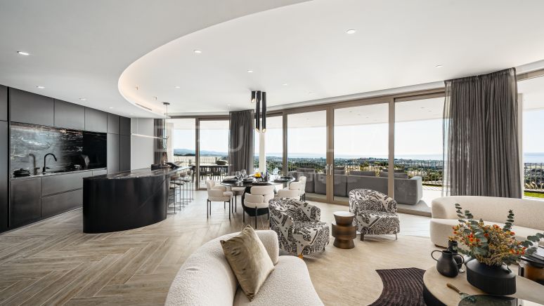 The View Earth - Современная квартира на первом этаже в новом эко-дружеском комплексе с панорамой на море, Бенахавис