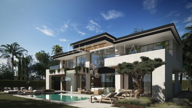 Luxuriöses Villenprojekt im eleganten zeitgenössischen Stil mit High-End-Ausstattung, Cortijo Blanco, Marbella