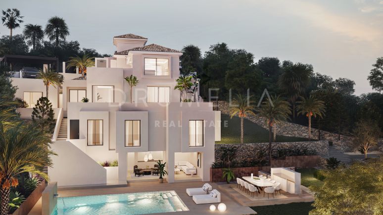 Luxe nieuwe villa in de prestigieuze Los Naranjos Hill Club, op slechts 10 minuten van het strand