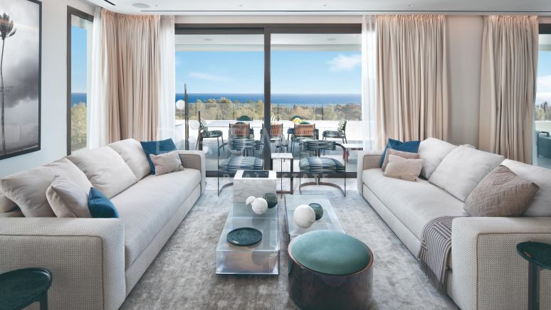 Increíble apartamento de lujo en una nueva residencia única, en la Milla de Oro de Marbella