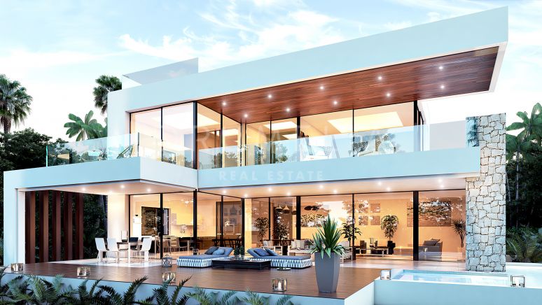 Helt ny designvilla i modern stil i charmiga Marbesa, Marbella Öst