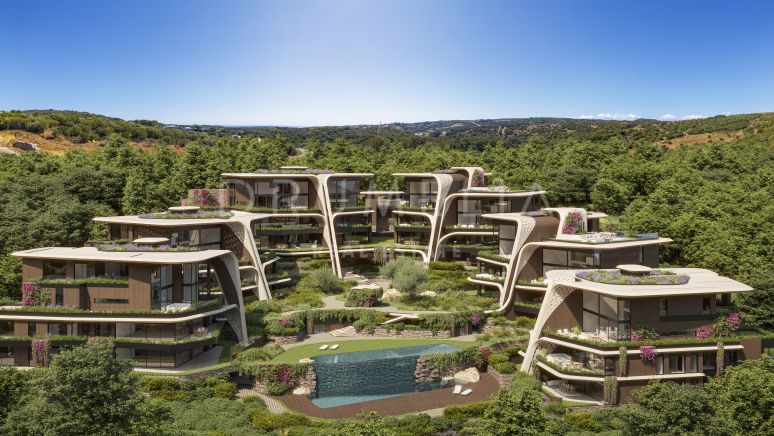 Neues innovatives Luxus-Penthouse mit Panoramablick in einer umweltfreundlichen Residenz in Sotogrande