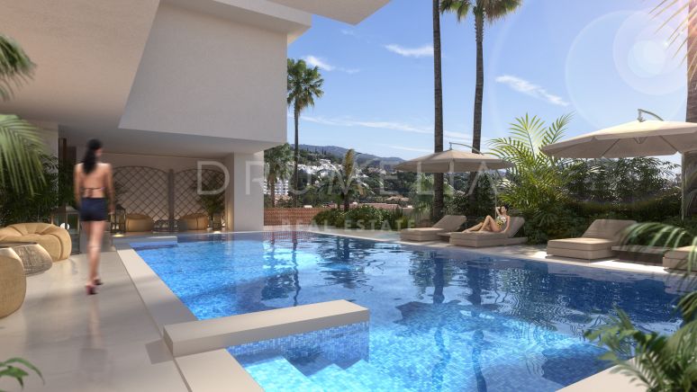 Schitterende nieuwe moderne luxe duplex in exclusieve Rio Real Golf, Marbella Oost