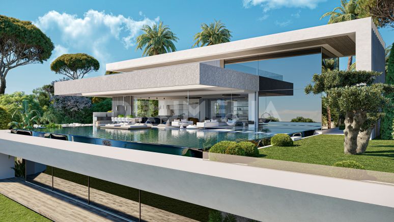 Ibiza-inspirerat nytt modernt hus i Sotogrande