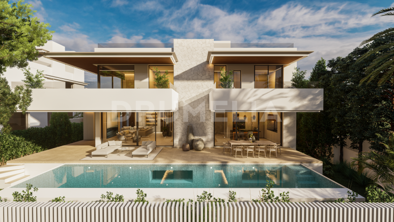 Nouvelle villa moderne de luxe en bord de mer à Cortijo Blanco, San Pedro de Alcantara