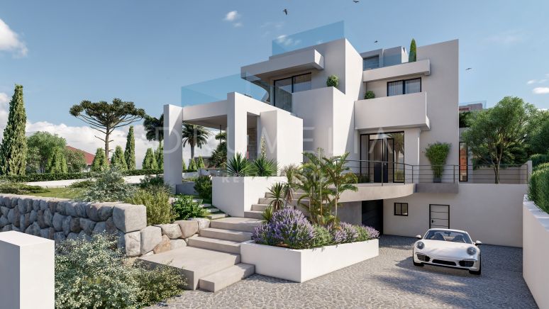 Helt ny spektakulär modern lyxvilla i Marbesa, Marbella Öst
