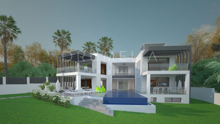 Neue fabelhafte moderne Villa in der charmanten Strandlage Marbesa, Marbella Ost