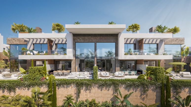Nieuwe verfijnde moderne luxe halfvrijstaande woning, Rio Real, Marbella Oost
