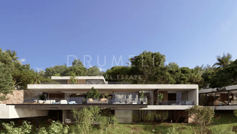 Stunning modern new luxury villa project with amazing panoramic views in La Zagaleta, Benahavis