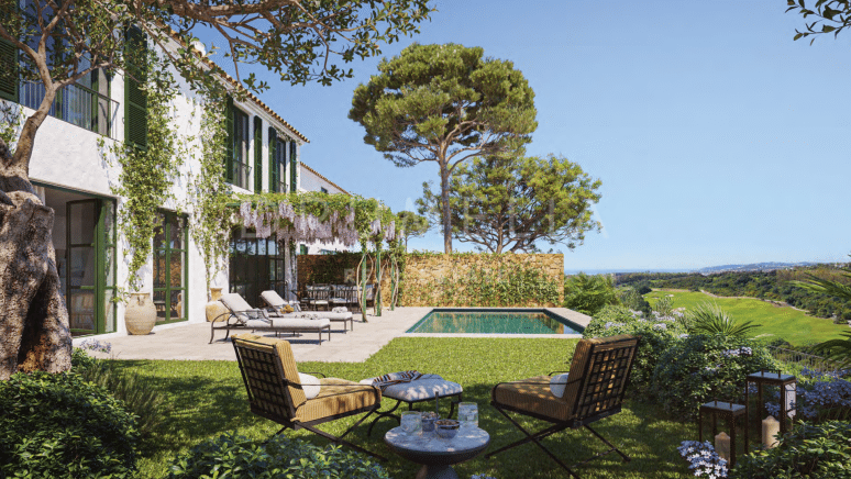 Elegante residencia andaluza de cautivadora arquitectura mediterránea en La Loma de Cortesín