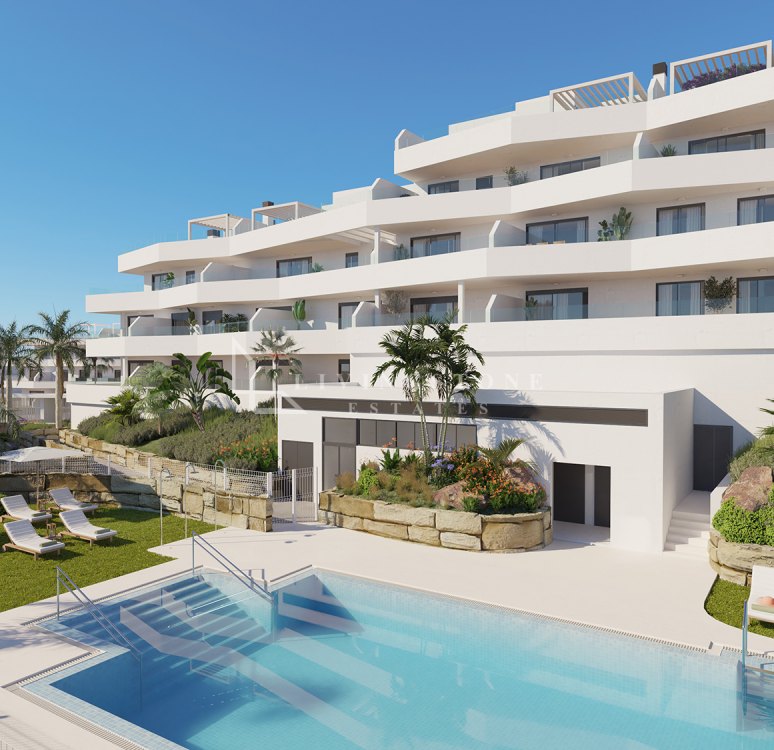 Elegant apartment complex with unique sea views in Estepona.