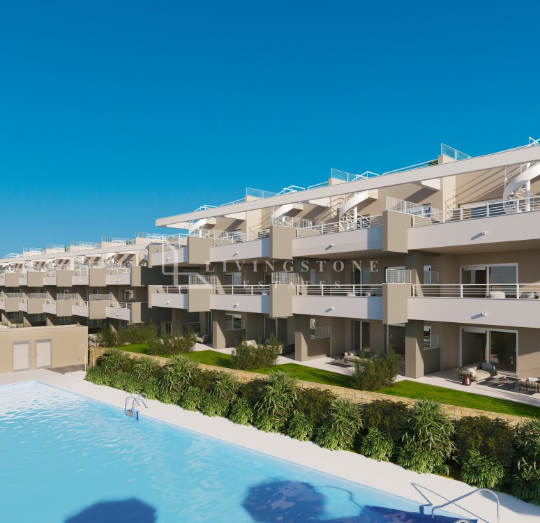 Modern frontline golf apartments and penthouses in Estepona.