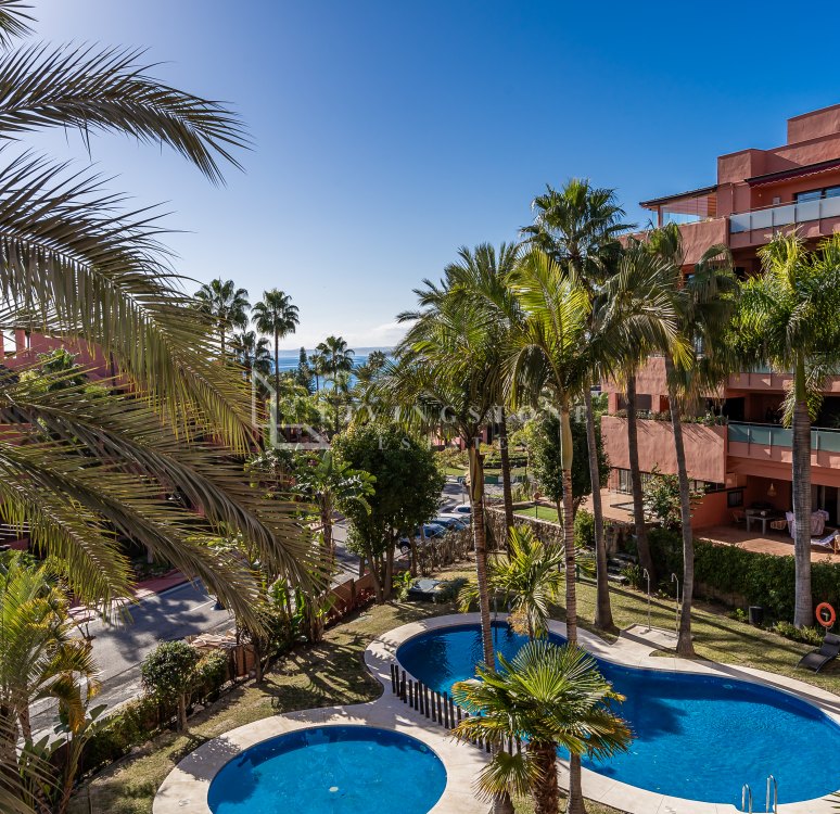 Beautiful beachside apartment with the sea views in Las Salinas, Estepona