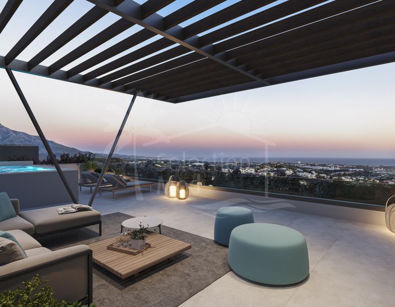 Un projet de maison de luxe au sommet de la colline avec une vue panoramique imprenable sur la mer, vous profiterez d'un coucher de soleil fantastique sur l'Afrique et Gibraltar.