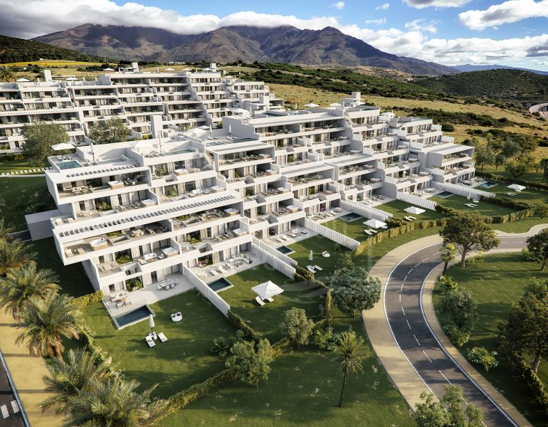 Brand New – Luxury 2 Bedroom Garden Apartment in a Tranquil Lagoon Setting, with Mountain and Sea Views