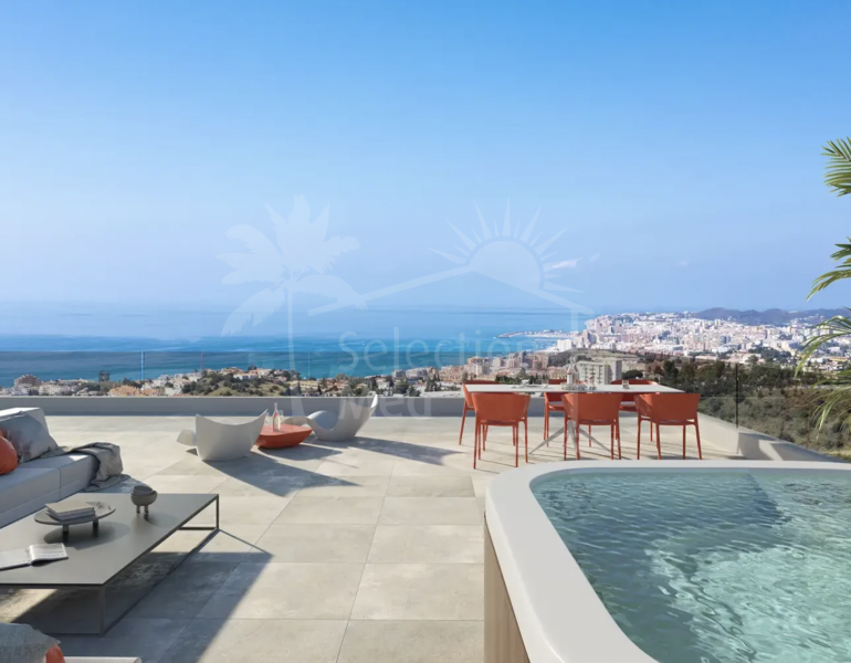 Deluxe Apartment with breathtaking panoramic sea views and private pool offers the ultimate in luxury and exclusivity in The Costa del Sol.