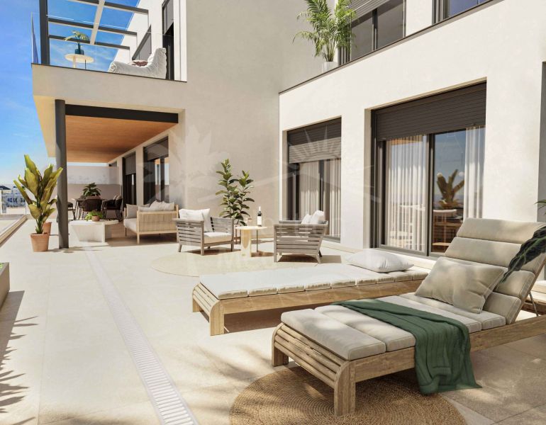 For Sale: Brand New Luxury 2 Bedroom Elevated Ground Floor Apartment in Estepona Town.