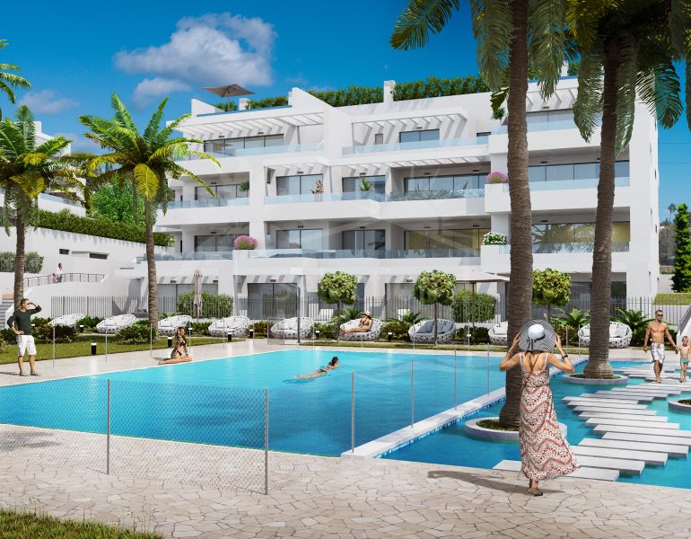 Appartement contemporain de luxe de 2 chambres à proximité de la ville d'Estepona.