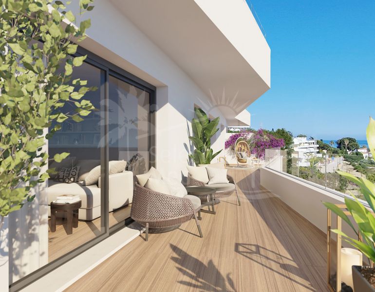 Superbe Appartement Duplex de luxe de 3 chambres avec vue sur la mer Fabuleux à Estepona.