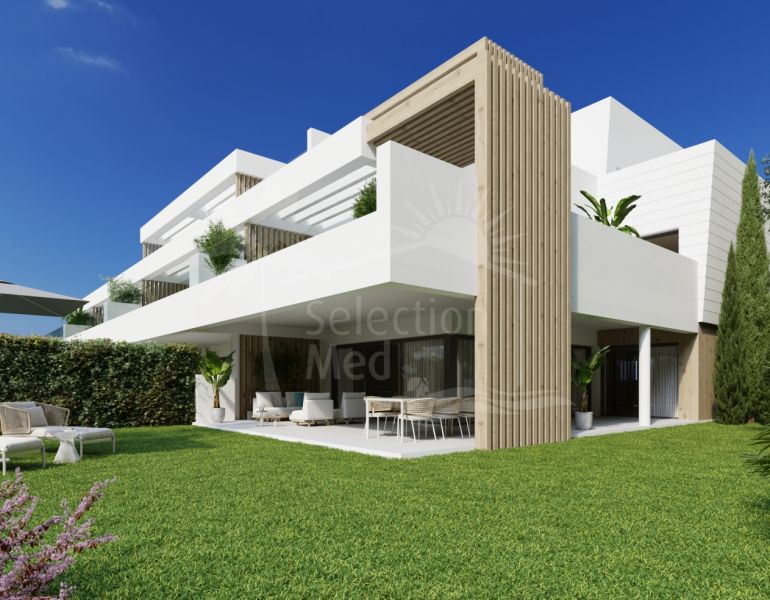 Central Estepona – Brand New Garden Apartment – Walking Distance to Everything.