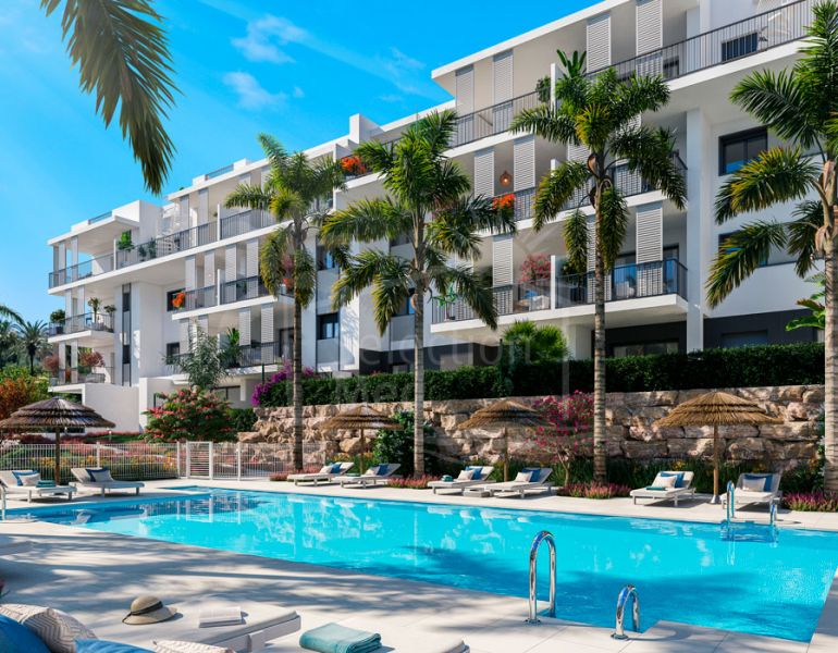 Contemporary New 2 Bedroom Apartment In Estepona Town Centre.